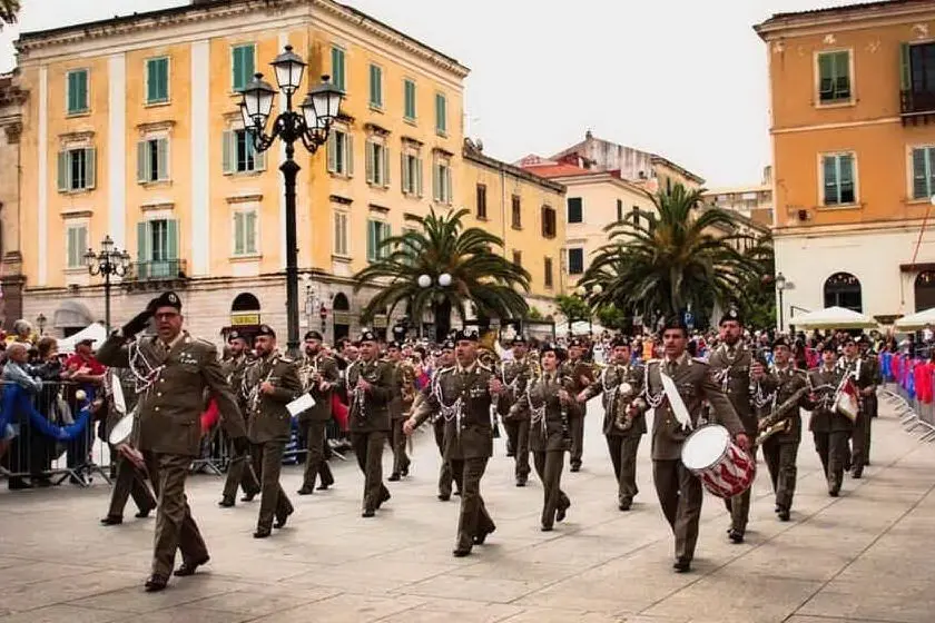 La banda musicale della Brigata Sassari (Archivio L'Unione Sarda)