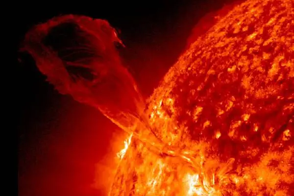 Una violenta eruzione solare (foto NASA/SDO via Ansa)