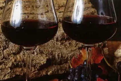 Due bicchieri di vino novello