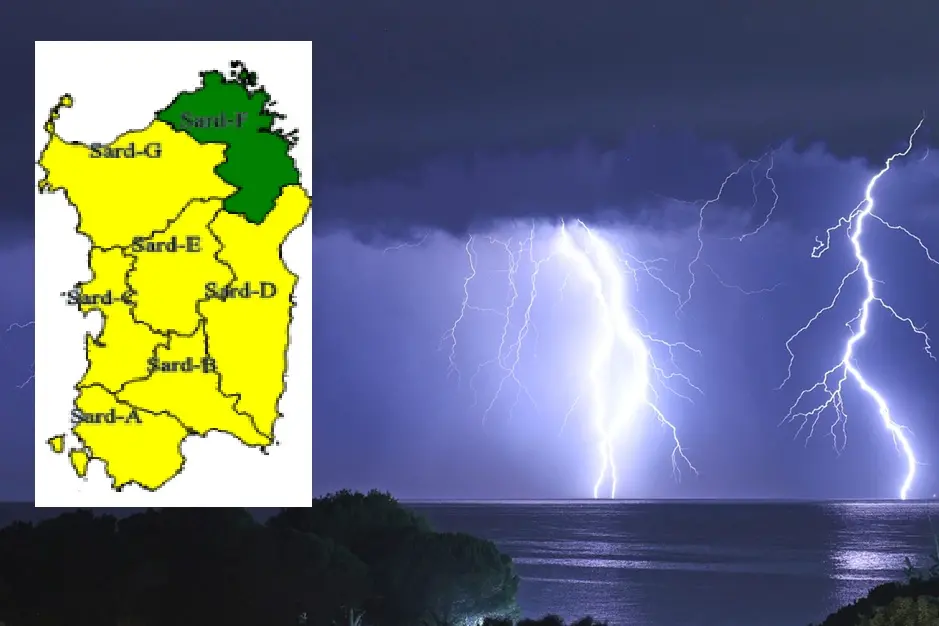 Temporale e allerta meteo in Sardegna
