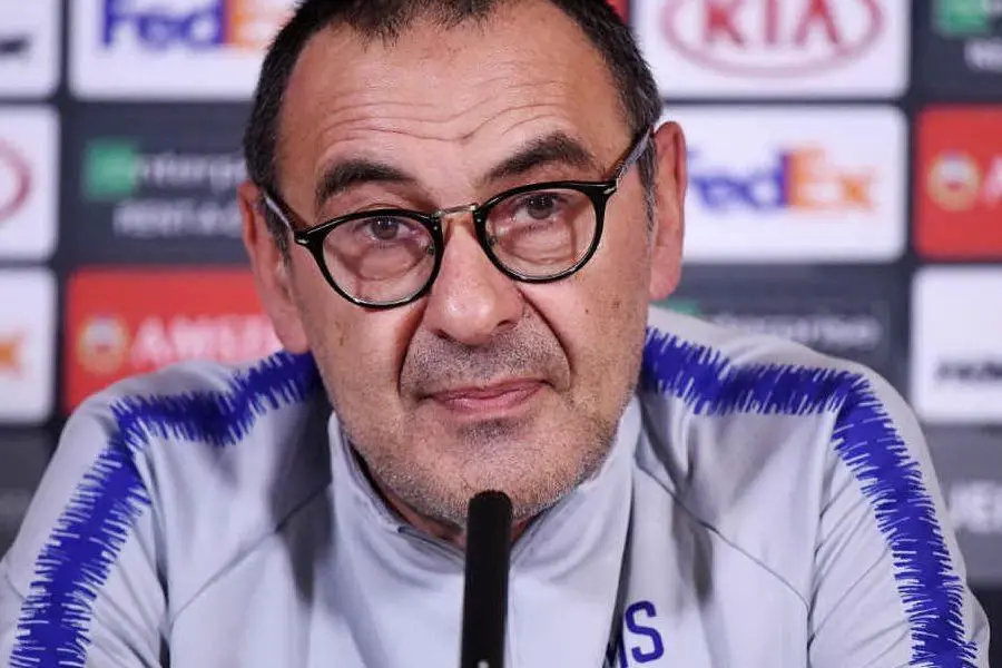 L'allenatore del Chelsea, Maurizio Sarri (Ansa)