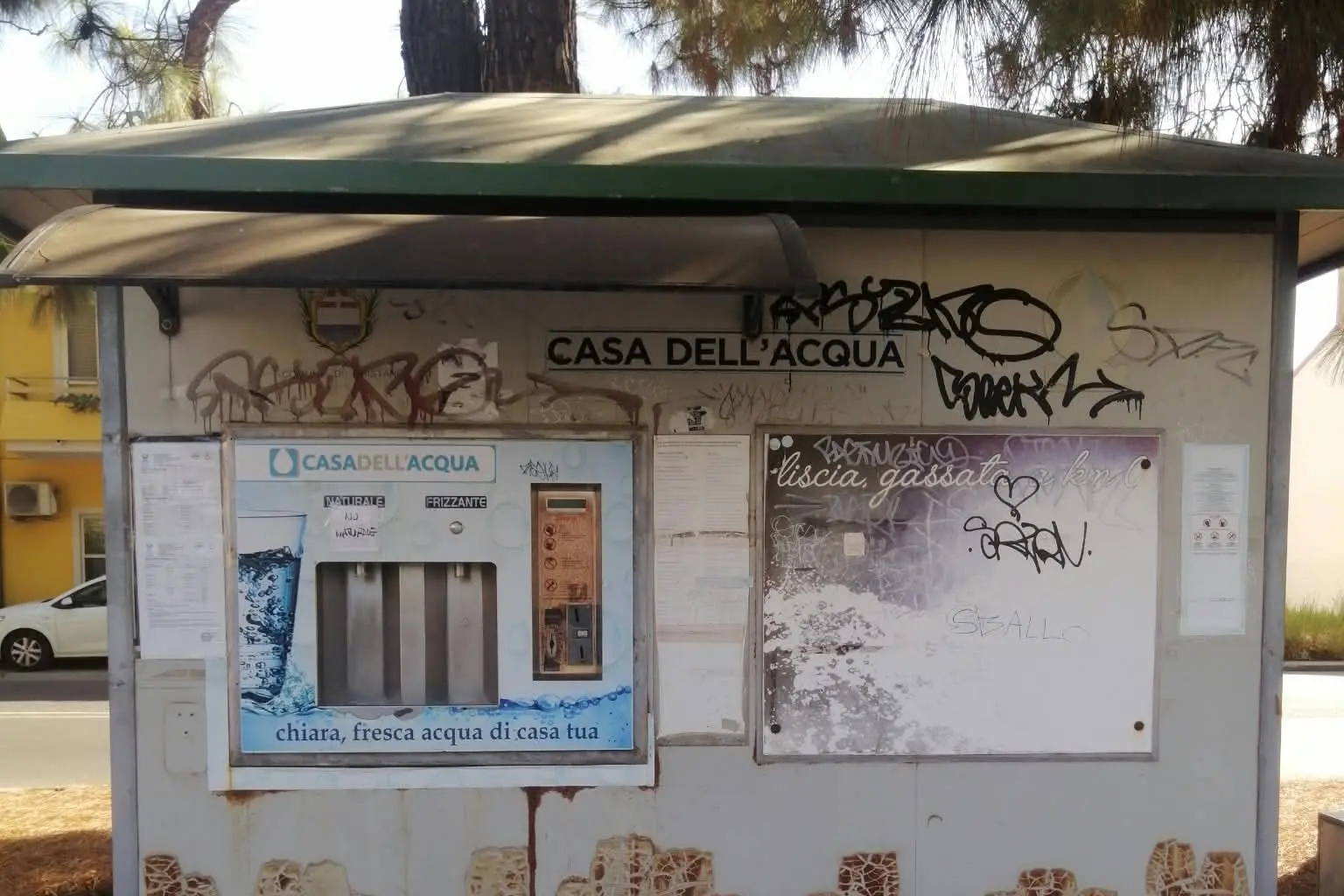 Oristano, casa dell'acqua di piazza Torrente