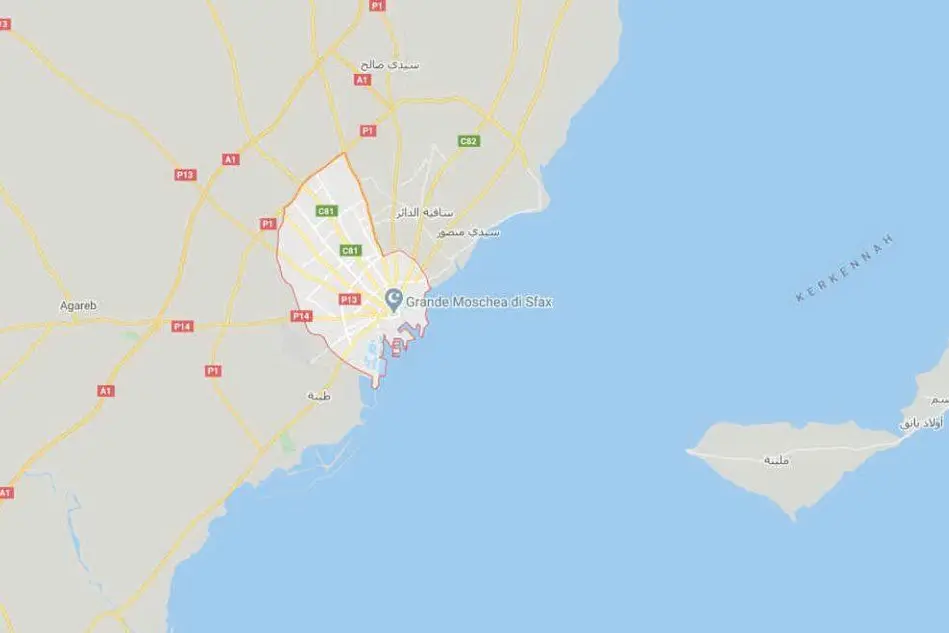 L'area di Sfax (foto Google Maps)