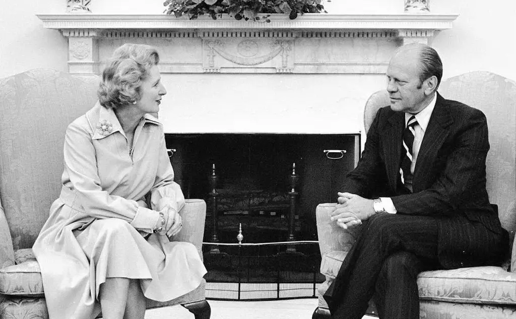 Con il presidente Usa Gerald Ford