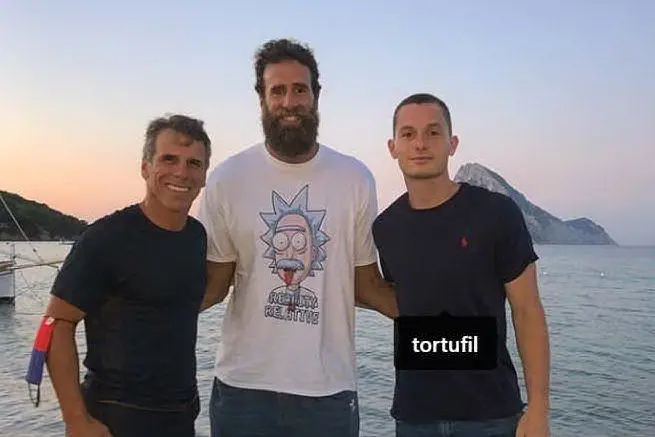 Gianfranco Zola, Gigi Datome e Filippo Tortu (foto Instagram)