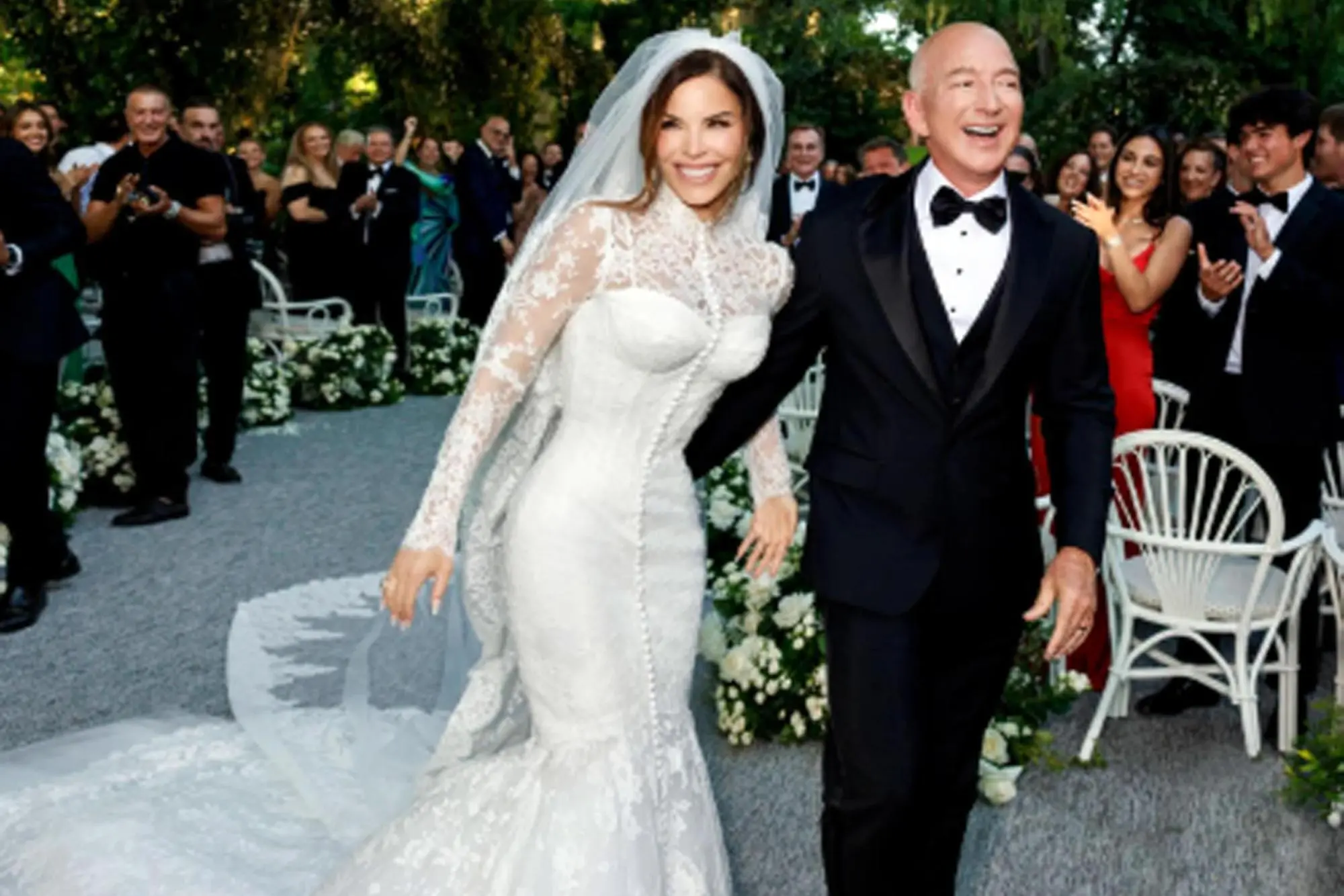 Jeff Bezos e Lauren Sánchez, sposi a Venezia