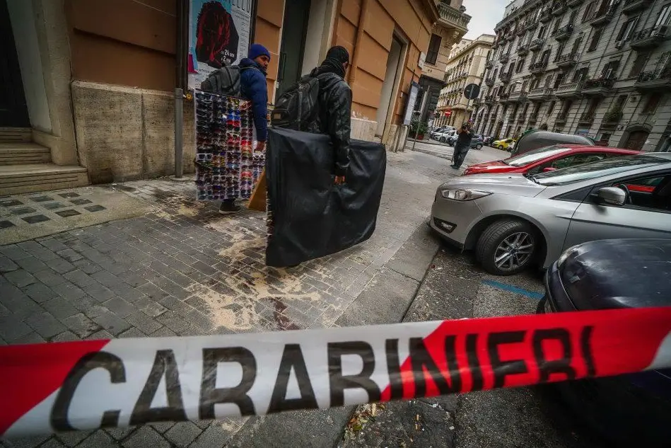 Il luogo della rapina (Ansa - Abbate)