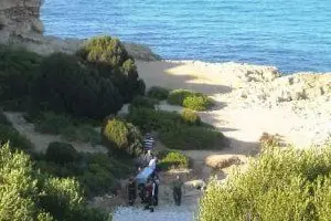Sant'Antioco: il recupero del corpo
