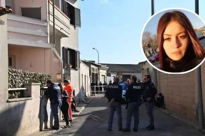 I rilievi della Polizia e Chiara Carta (Archivio)