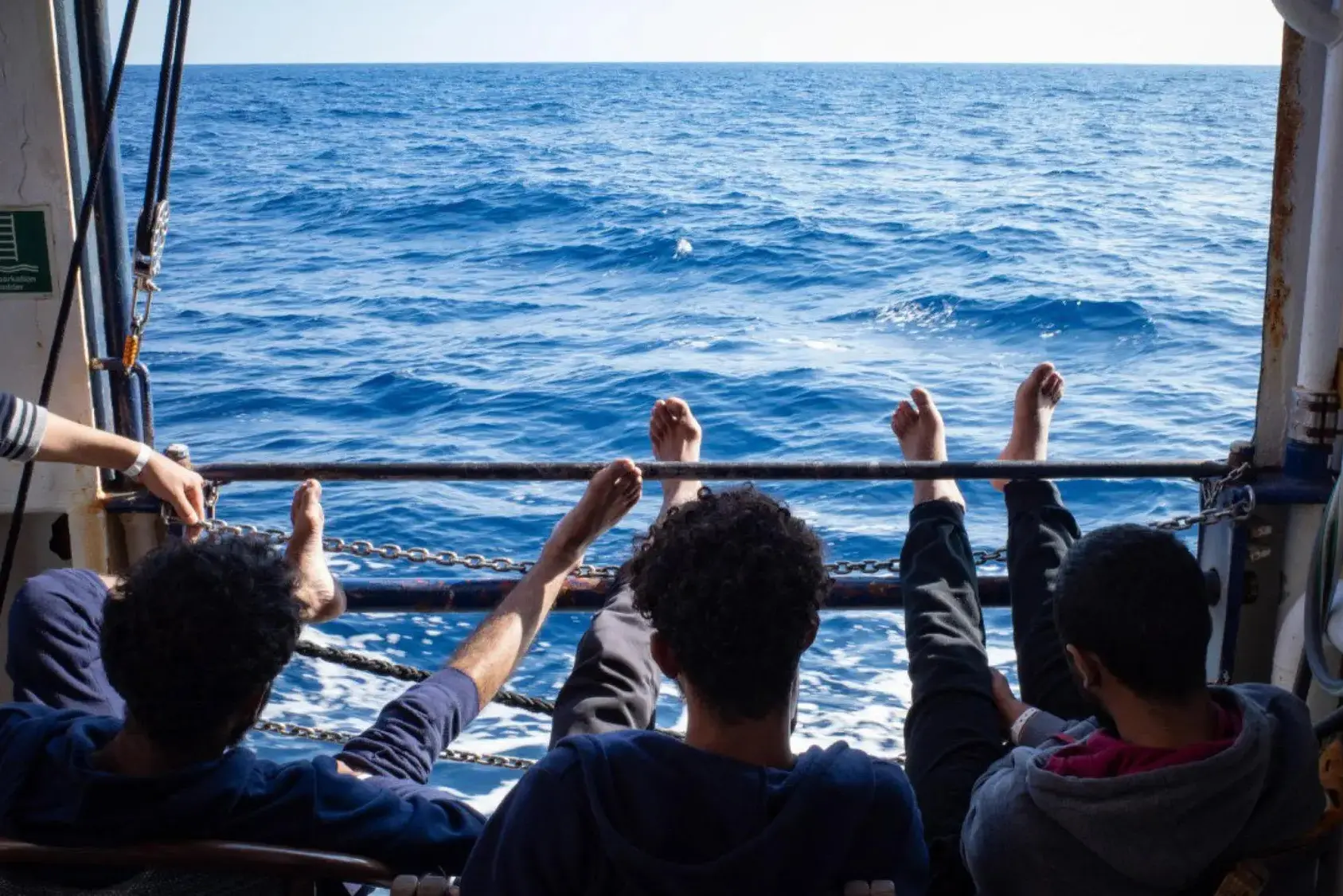 Una traversata di migranti (foto archivio)