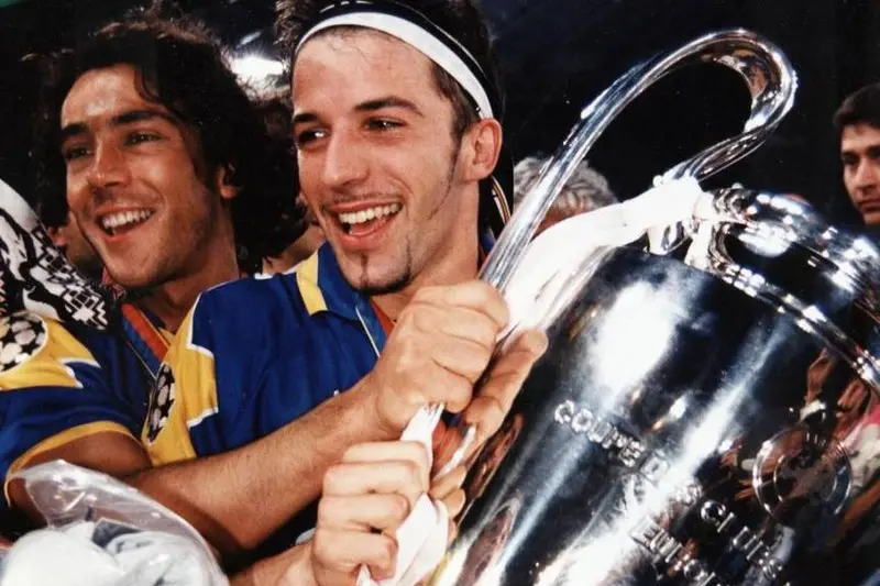 Del Piero festeggia la conquista della Champions League