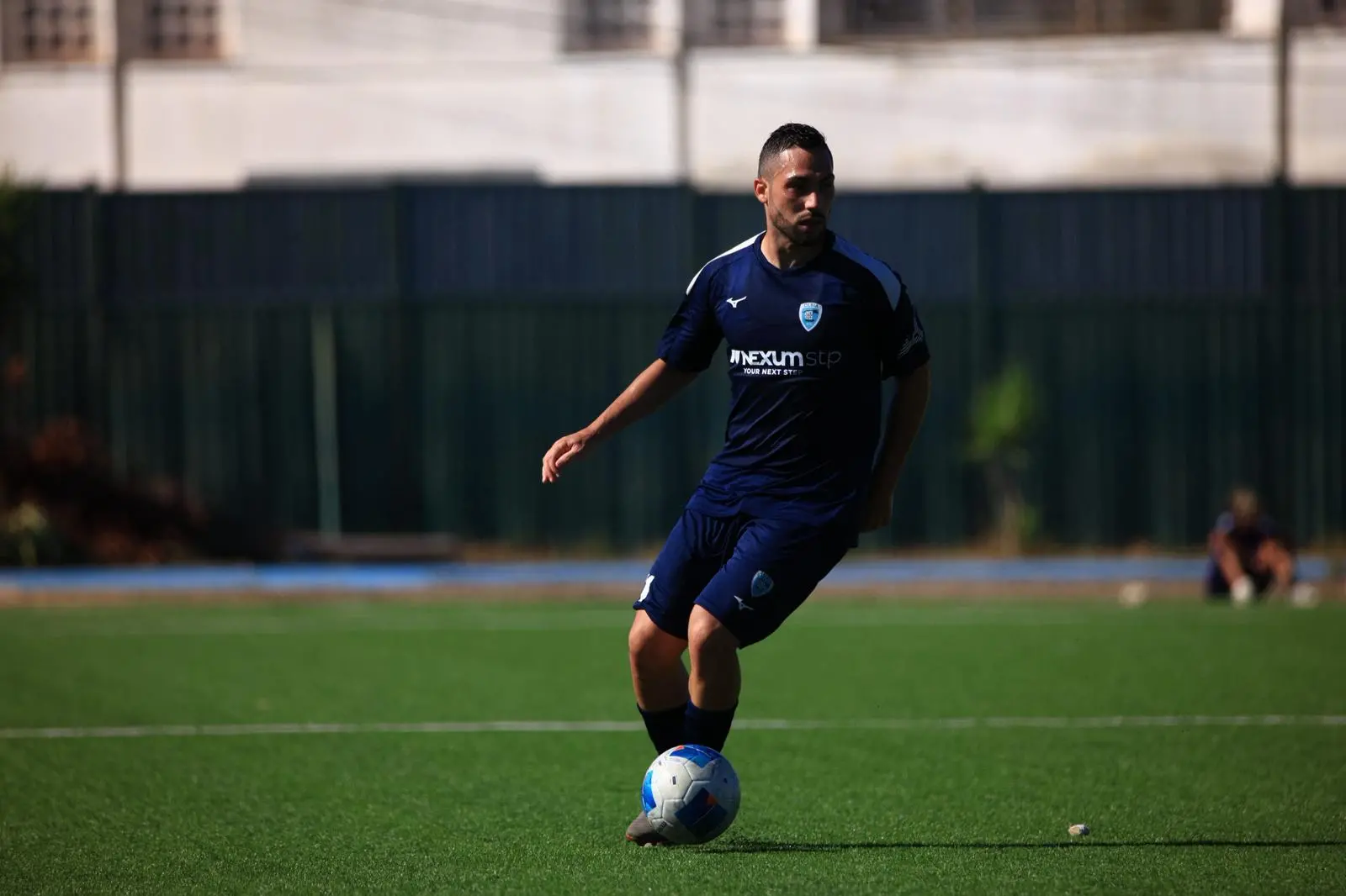 Il vice capitano dell'Olbia Roberto Biancu (foto Fabio Middione)