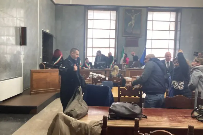 Processo Baule al Tribunale di Sassari (foto Pala)