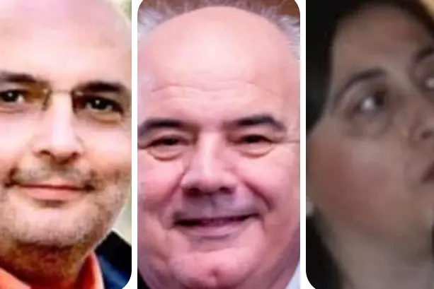I candidati Lubinu, Cau e Corrias (foto concessa)