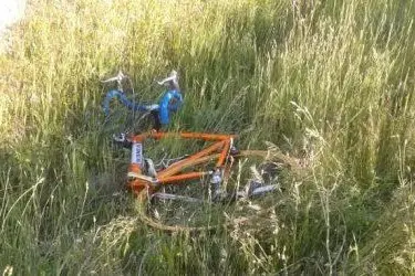 La bici coinvolta nell'incidente
