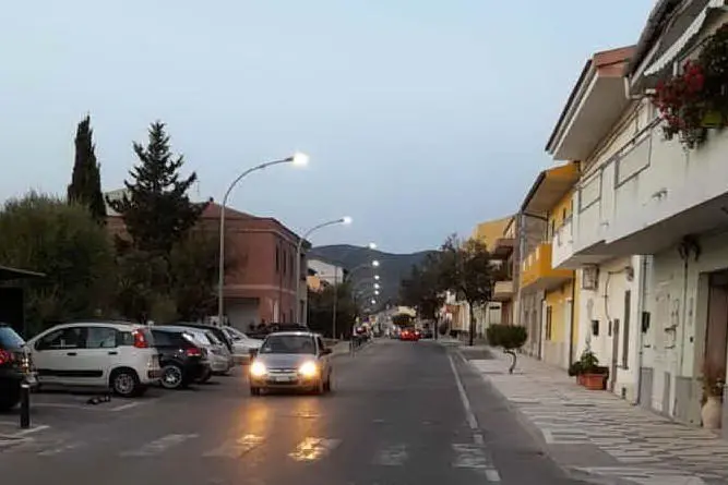 Una via centrale di Santa Maria Coghinas (L'Unione Sarda - Tellini)