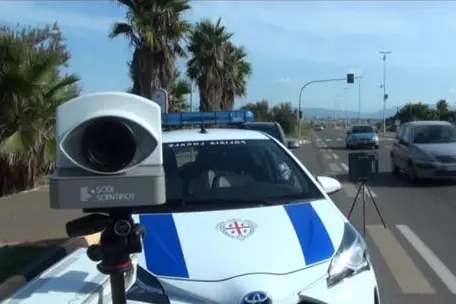 Speed cameras in Quartu (Videolina)