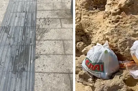 Degrado cittadino a Porto Torres (foto Pala)