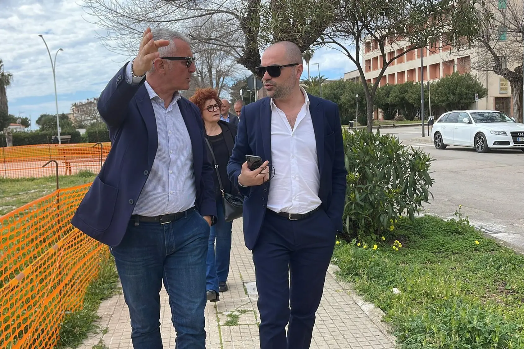 Il sindaco Mario Conoci con l'assessore Aldo Salaris