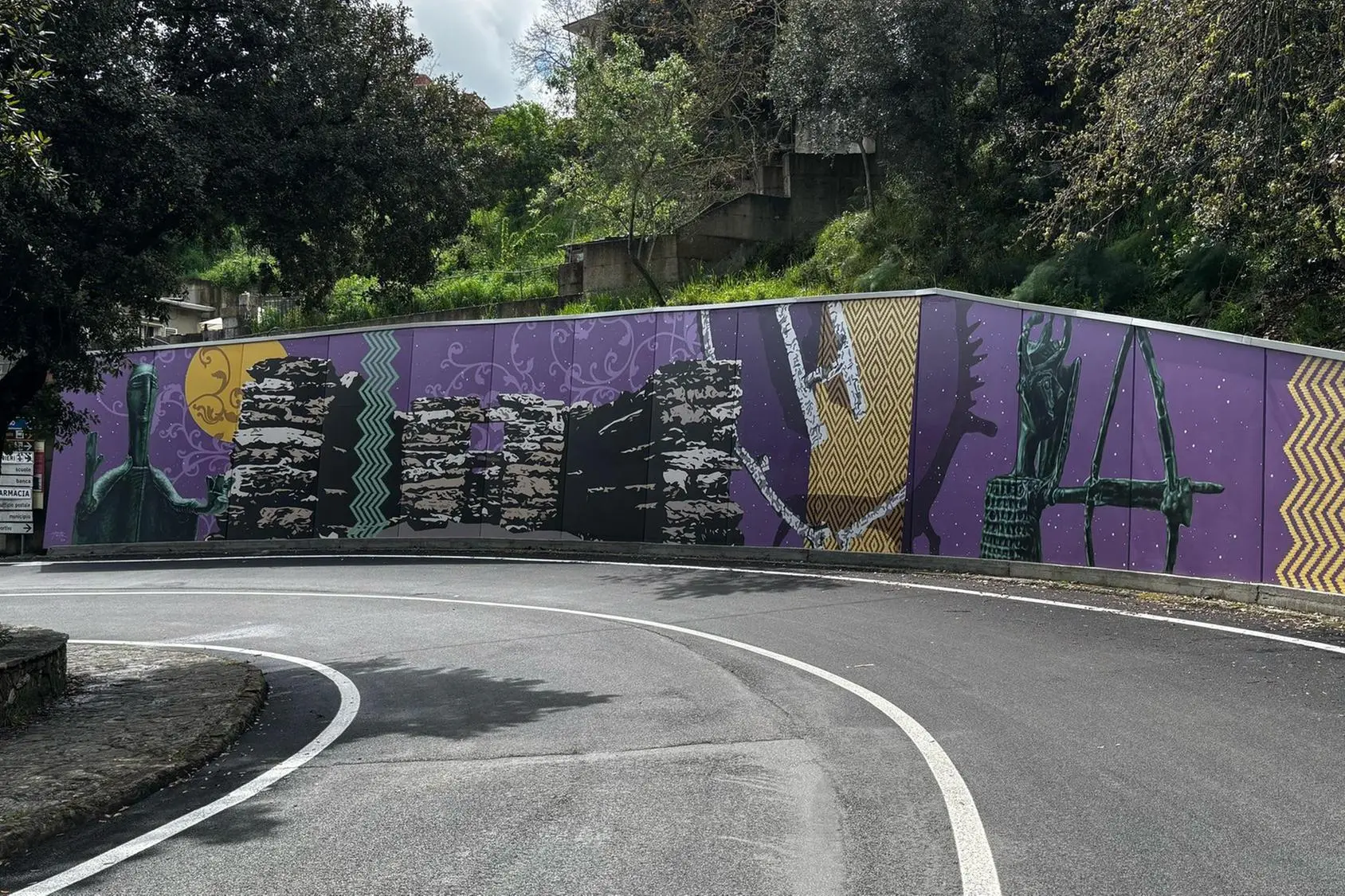 Uno dei murales di Esterzili