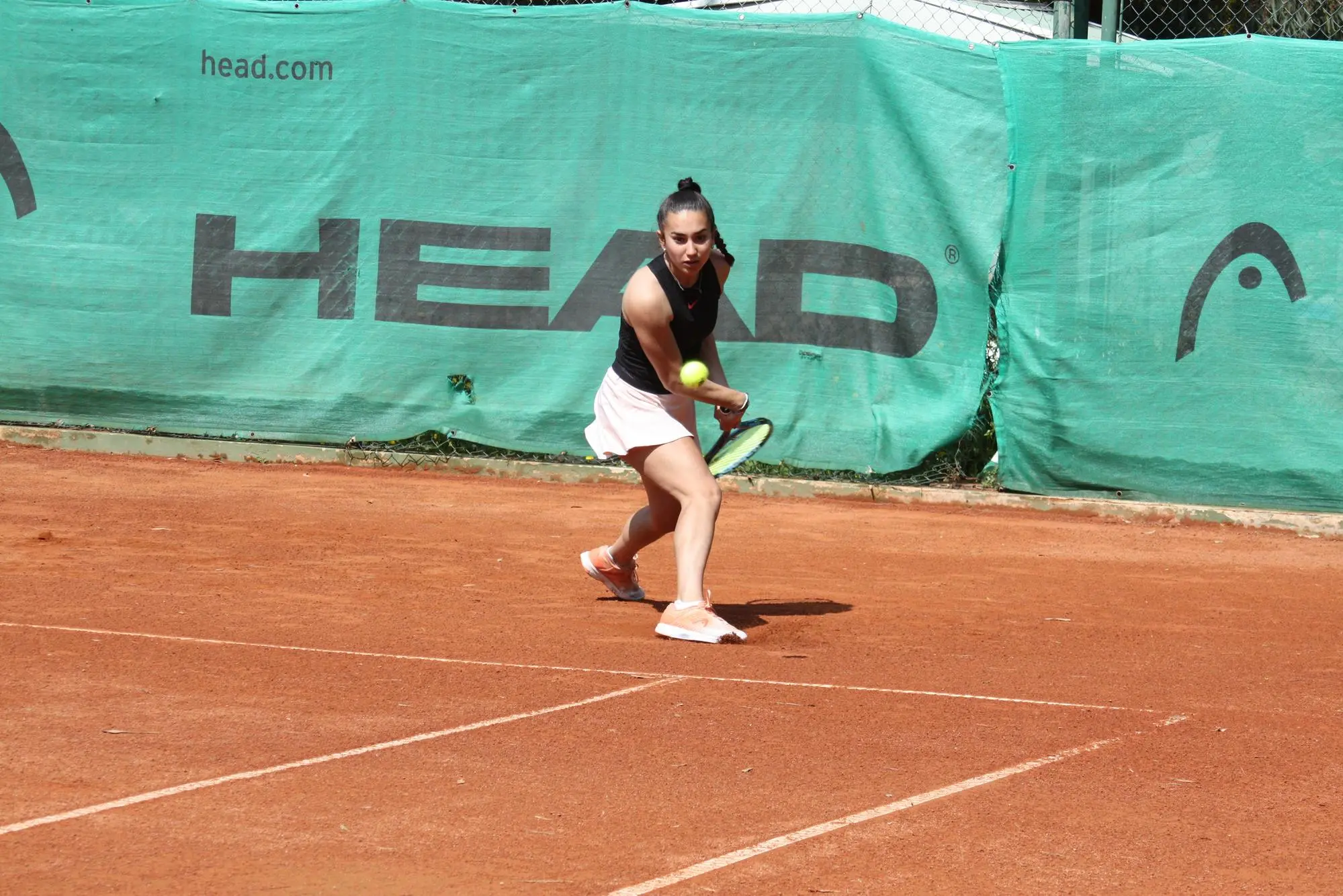 Francesca Mostallino in campo al Forte Village (foto Antonio Burruni)
