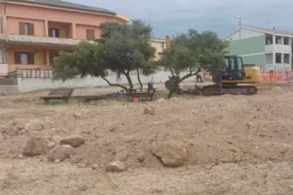 Lavori a Serra li Pozzi a Porto Torres (foto Pala)