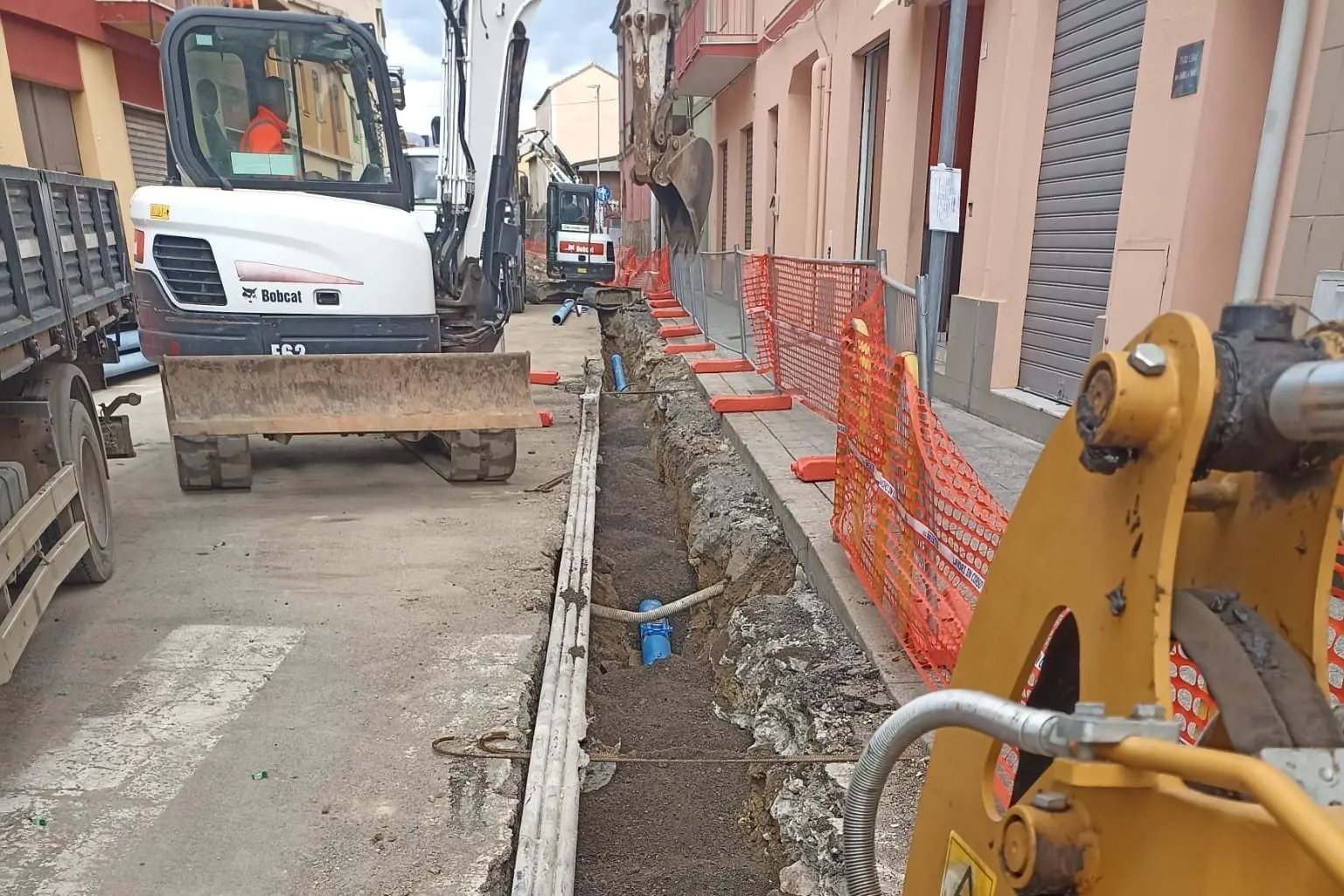 Lavori sulla rete idrica a Selargius