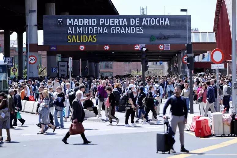 La stazione di Atocha a Madrid