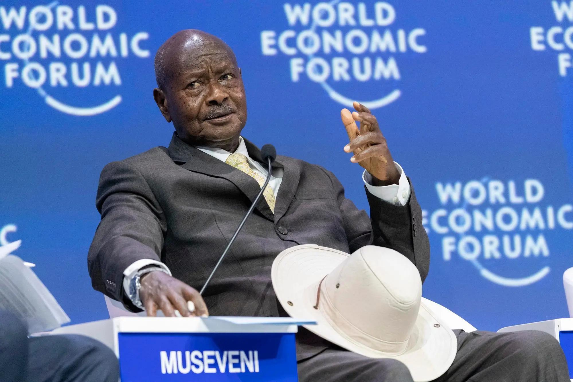 Yoweri Museveni, presidente dell'Uganda (Ansa)