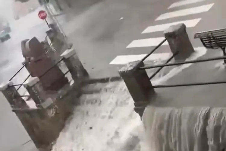 Il temporale a Ittiri (foto concessa)