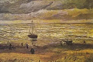 "Spiaggia di Scheveningen prima di una tempesta"