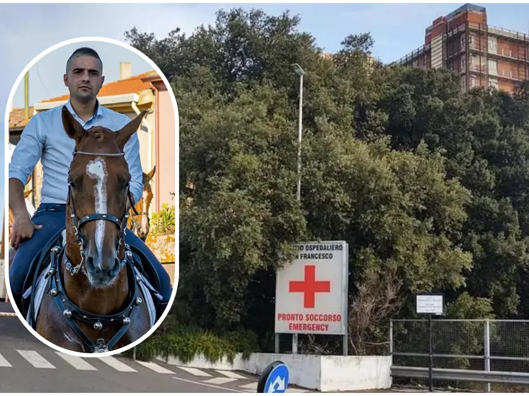 L'ospedale San Francesco di Nuoro, nel riquadro Omar Barranca