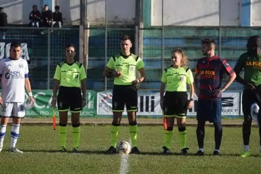 La partita sospesa (Foto Nuorese Calcio)
