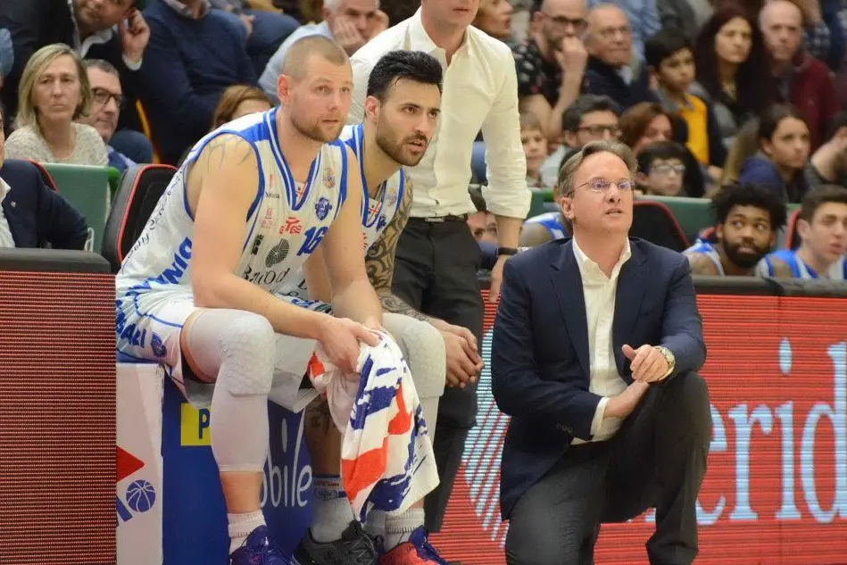 Durante la partita vinta a 4 secondi dalla fine con Brindisi