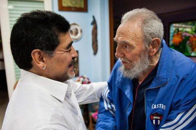 Con Fidel Castro