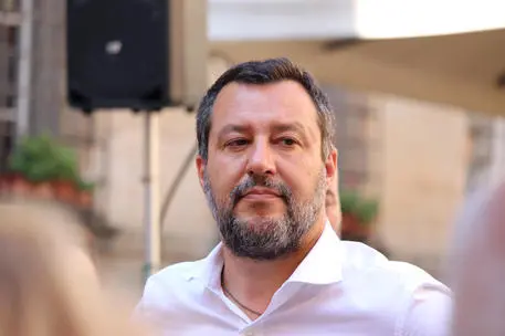 Il segretario della Lega Matteo Salvini (foto Ansa)