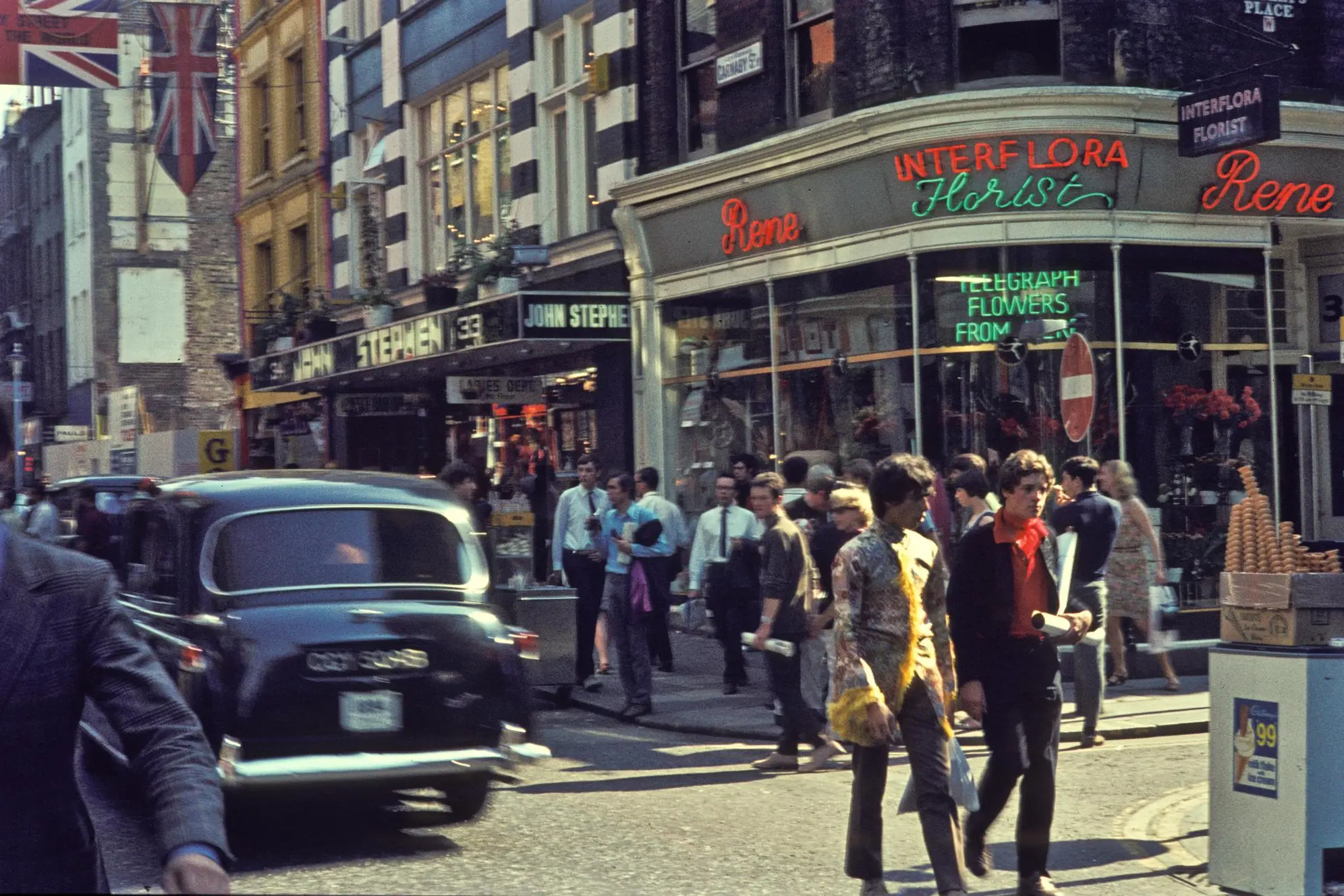 Carnaby Street in uno scatto del 1968