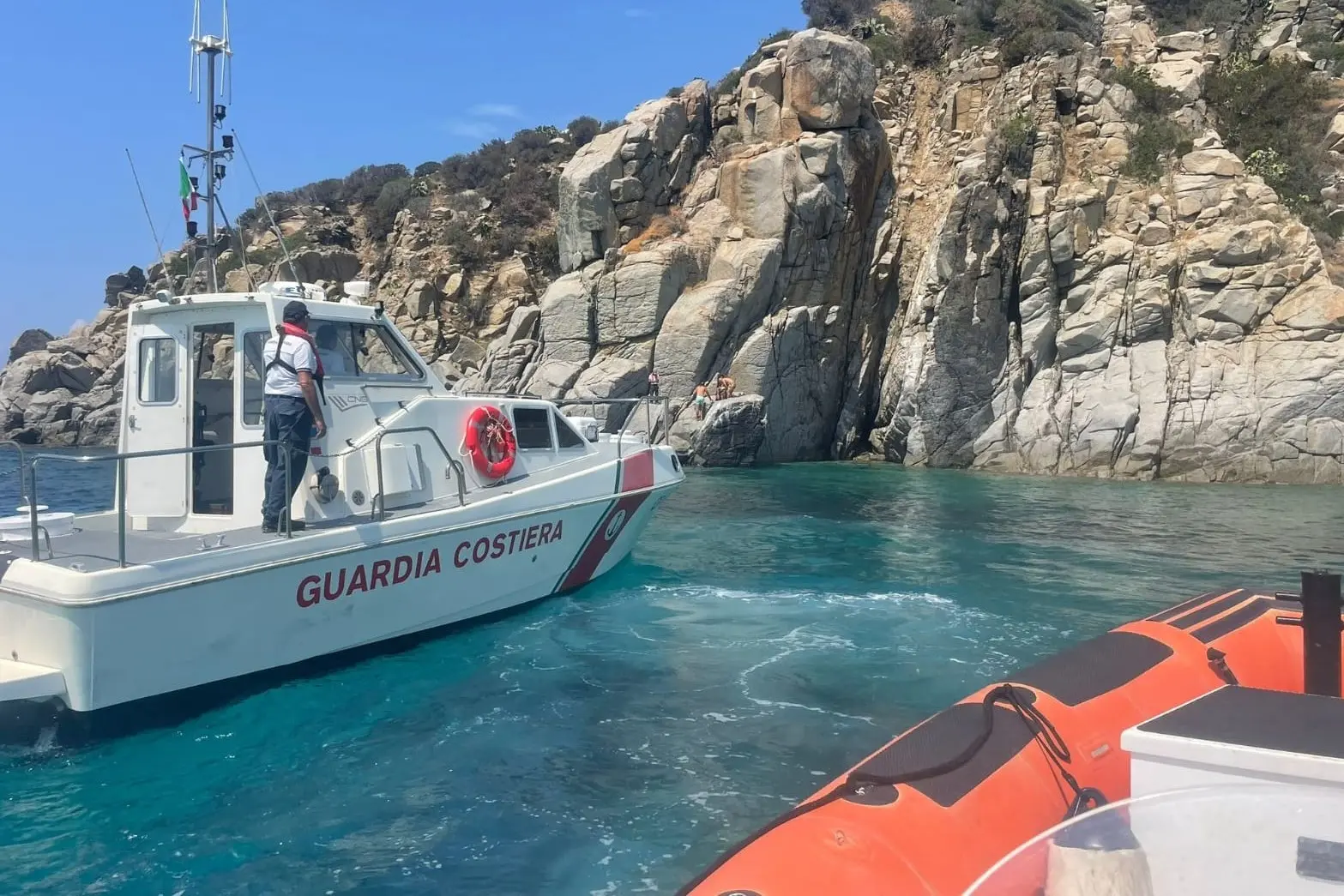 L'intervento di soccorso a Solanas