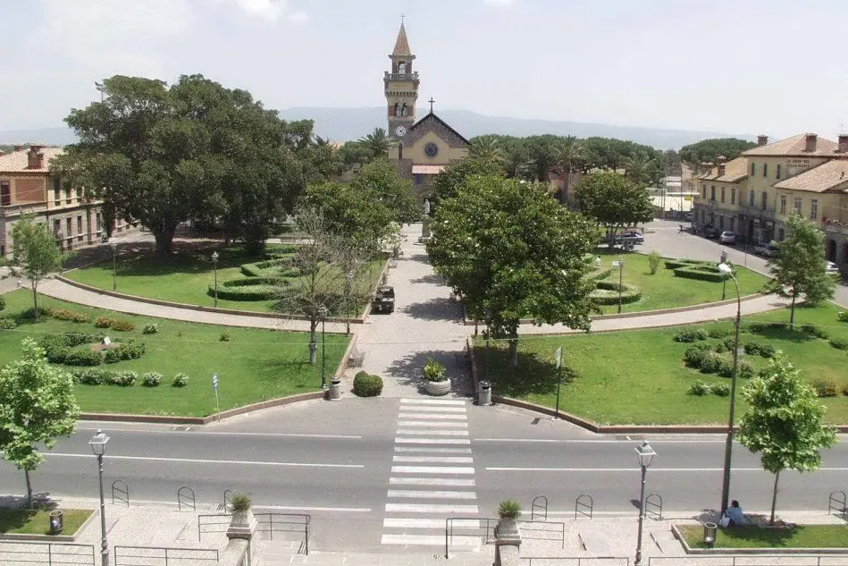 La piazza Maria Ausiliatrice, Arborea