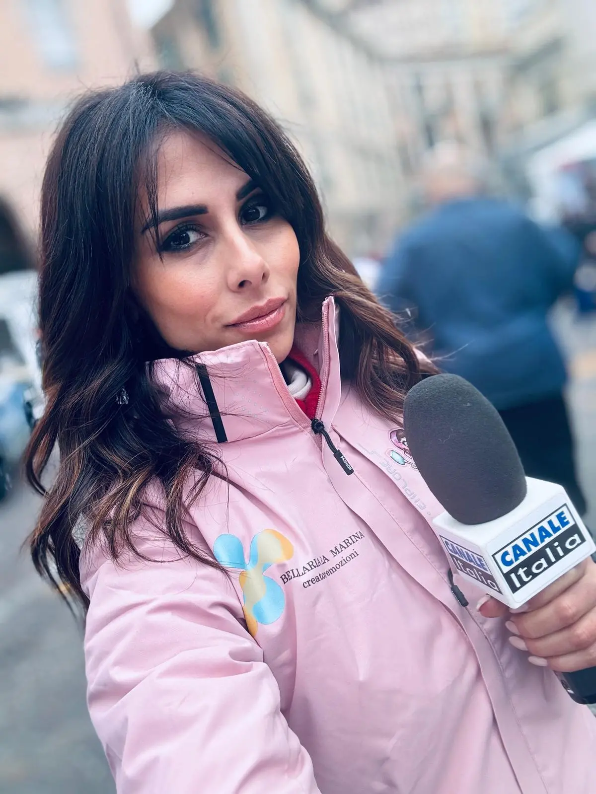 Giulia Masella a Sanremo, inviata di Canale Italia al festival della canzone (foto concessa da Giulia Masella)