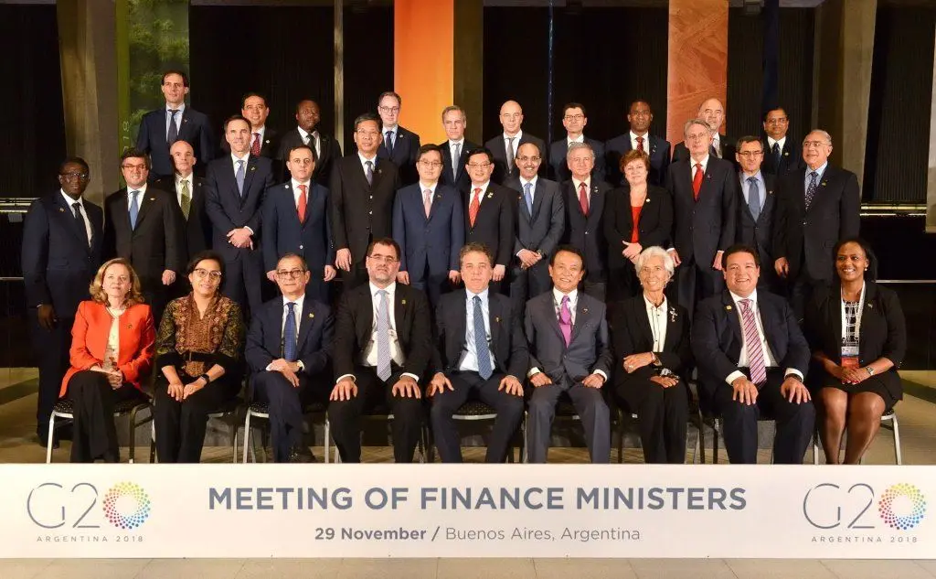 La foto di gruppo dei ministri delle Finanze