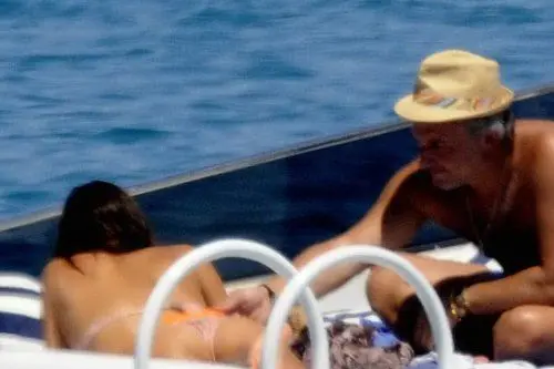 Elisabetta Gregoracci in vacanza in Sardegna