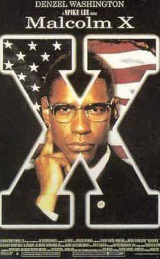 La locandina di Malcolm X (foto Wikipedia)