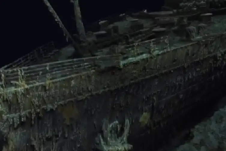 Il Titanic ricostruito con la tecnologia 3D (foto Twitter)