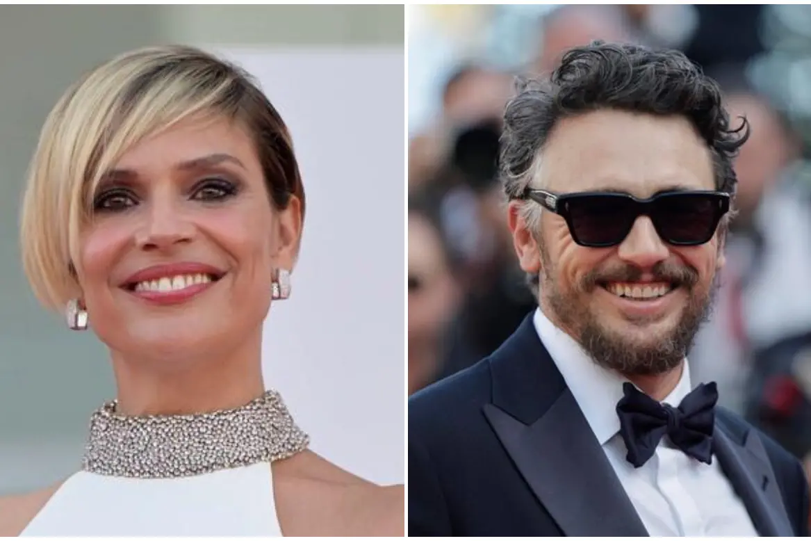 Micaela Ramazzotti e James Franco (Ansa)
