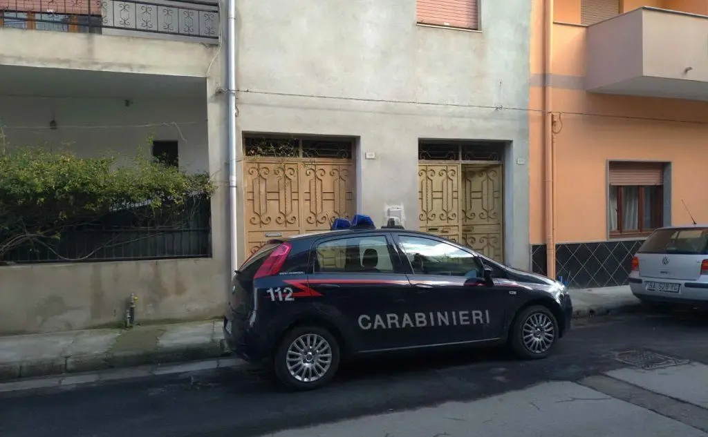 L'abitazione di Via Palestrina a Quartu (foto Carabinieri)