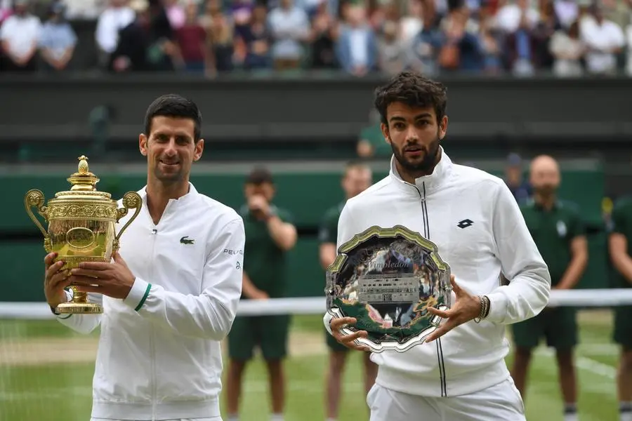 Il giorno dell'Italia a Londra: Berrettini l'11 luglio perde la finale di Wimbledon contro Djokovic, primo italiano nella storia a raggiungere l'atto conclusivo del torneo di tennis più prestigioso