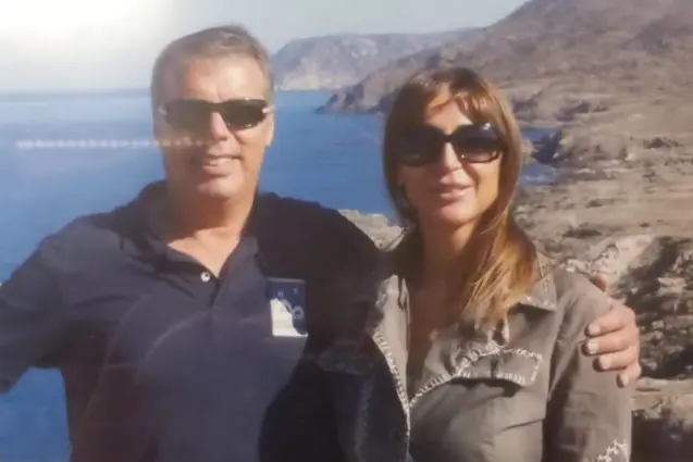 Gianmaria Deriu e Patrizia Incollu all'Asinara (foto concessa)