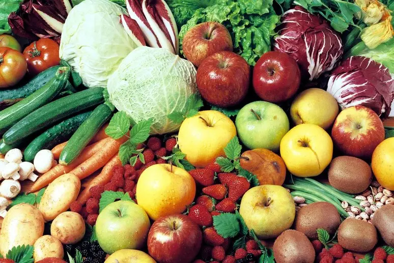 Frutta e verdura (immagine simbolo, foto Ansa)