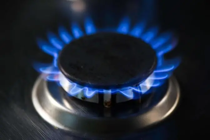 Un fornello a gas (foto Ansa)